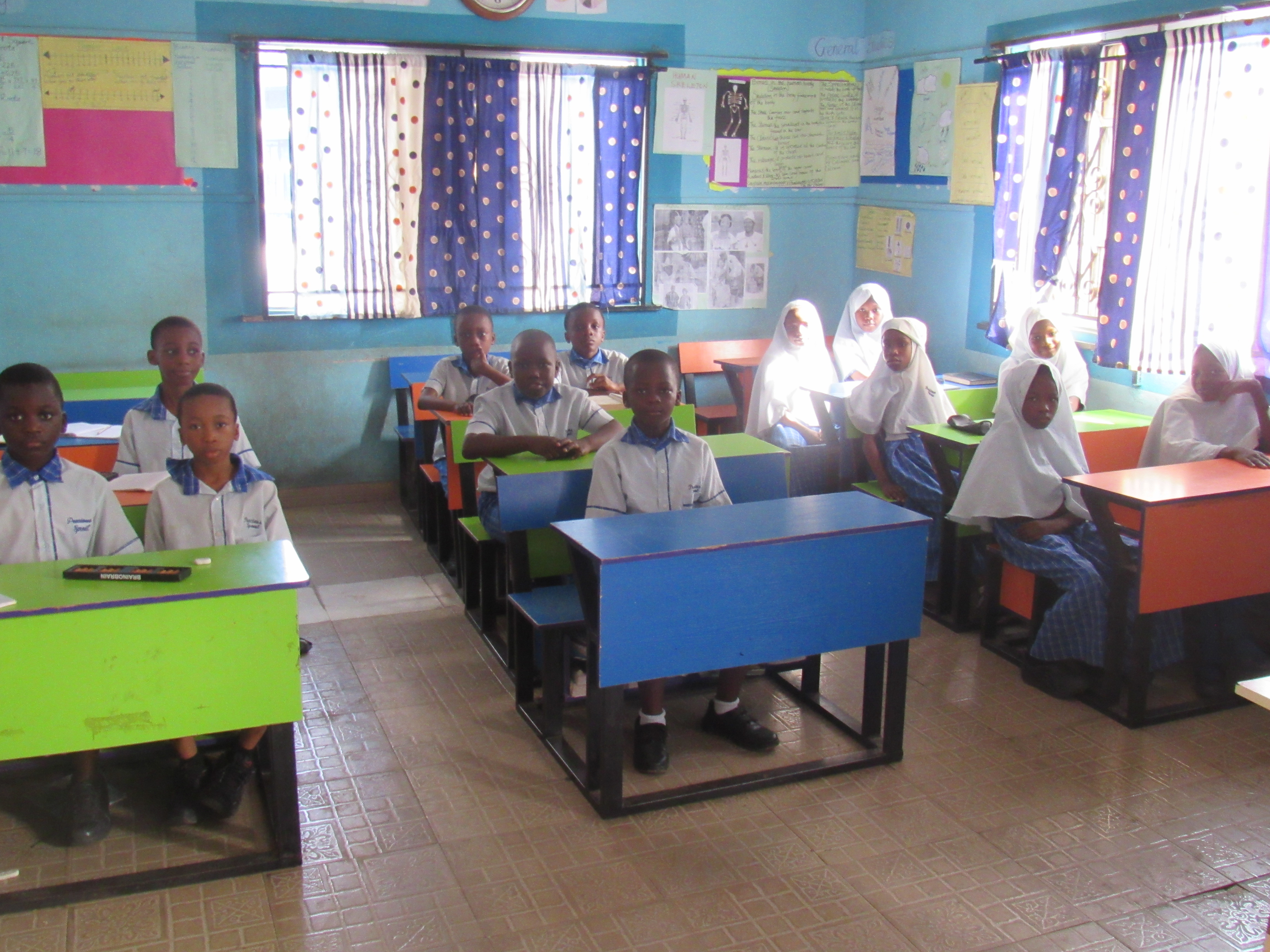 Upper primary students in an active classroom